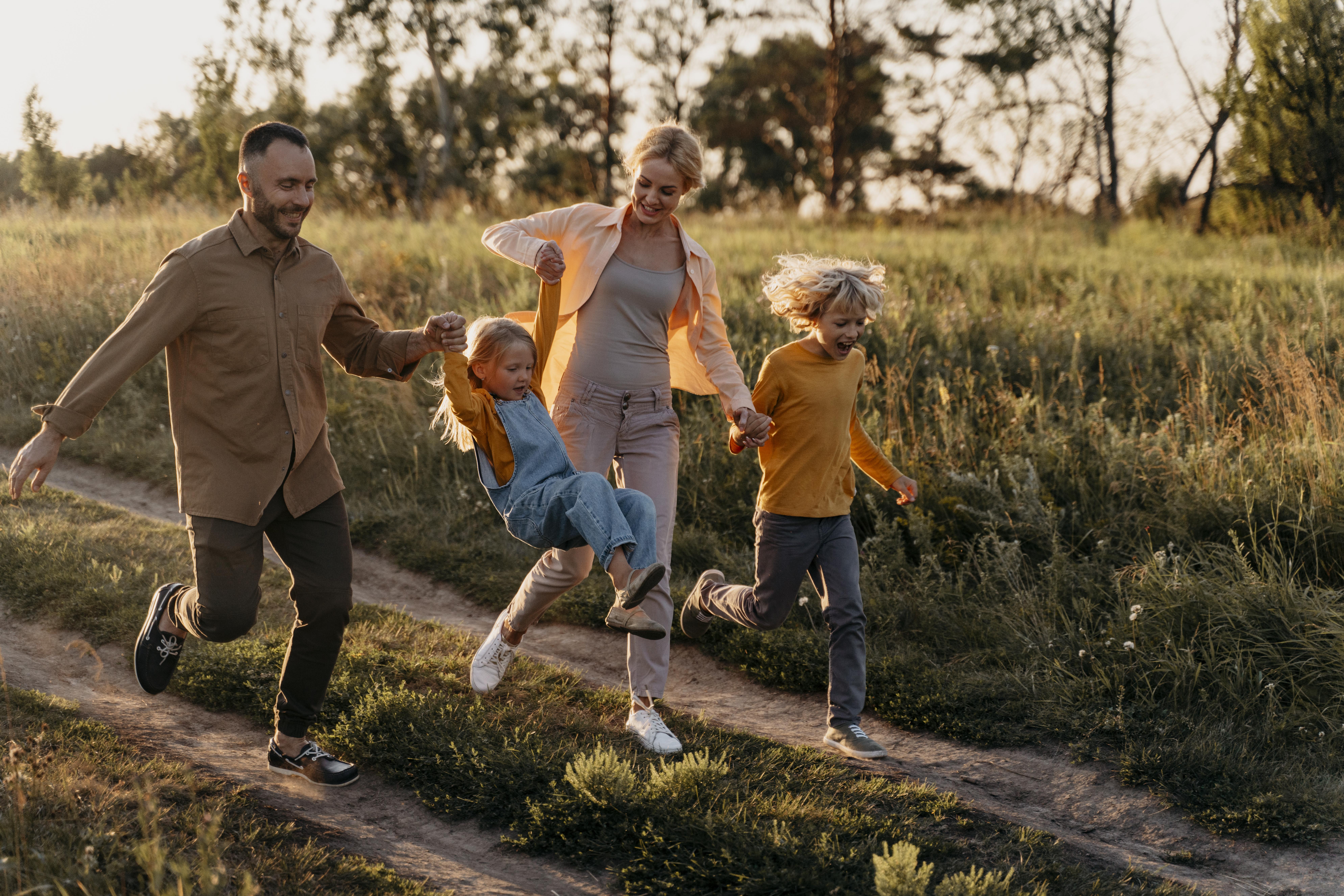 Happy client family
